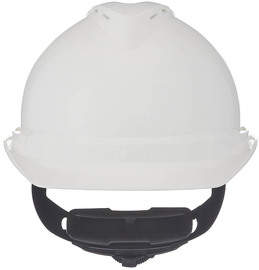 MSA White V-Gard® Polyethylene Cap Style Hard Hat With Ratchet/4 Point Ratchet Suspension