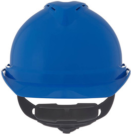 MSA Blue V-Gard® Polyethylene Cap Style Hard Hat With Ratchet/4 Point Ratchet Suspension