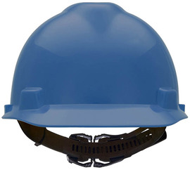 MSA Blue V-Gard® Polyethylene Cap Style Hard Hat With 1-Touch® Suspension