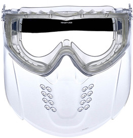 MSA Sightgard® Vertoggle™ Indirect Vent Impact Splash Goggles/Faceshield With Clear Frame And Clear Anti-Scratch/Anti-Fog/Polycarbonate Lens