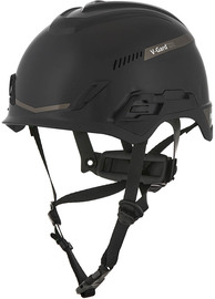 MSA Black V-Gard® H1 HDPE Cap Style Climbing Helmet With Ratchet Suspension