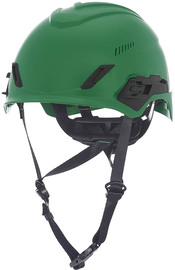 MSA Green V-Gard® H1 HDPE Cap Style Climbing Helmet With Fas Trac® Ratchet Suspension