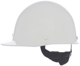 MSA White Skullgard® Phenolic Cap Style Hard Hat With Ratchet/4 Point Ratchet Suspension