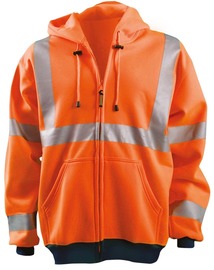 OccuNomix Large Hi-Viz Orange Polyester/Mesh Sweatshirt