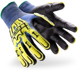 HexArmor® Size Medium Helix 21 Gauge HPPE And Nitrile Cut Resistant Gloves With Nitrile Coated Palm and Fingertips