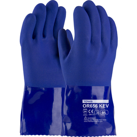 Protective Industrial Products Large Blue XtraTuff™ DuPont™ Kevlar® Lined PVC Chemical Resistant Gloves