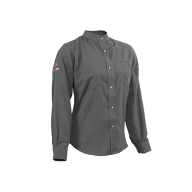 National Safety Apparel Womens XLarge Short Grey Westex DH Air Flame  Resistant Work Shirt