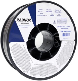 .030" E71T-11 RADNOR™ 71T-11 Self Shielded Flux Core Carbon Steel Tubular Welding Wire 10 lb Plastic Spool