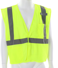 MCR Safety® X-Large Hi-Viz Green Luminator Mesh Polyester Safety Vest