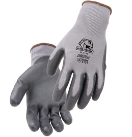 Black Stallion® Large AccuFlex™ 13 Gauge Dark Gray Polyurethane Palm Coated Work Gloves With Polyester Liner And Knit Wrist