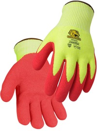 Black Stallion® Large AccuFlex™ 13 Gauge Glass, High Performance Polyethylene, Nitrile, Polyester, Spandex And Steel Cut Resistant Gloves With Sandy Nitrile Coated Palm And Fingertips