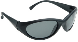 Radians Cobalt™ Full Frame Black Safety Glasses With Smoke Polycarbonate Hard Coat Lens