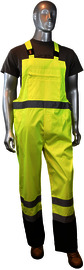 Radians 2X Hi-Viz Green Oxford Polyester And Polyurethane Bib Trouser