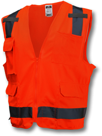 Radians 2X Hi-Viz Orange RADWEAR® Polyester/Polyester Mesh Vest