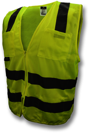 Radians Medium Hi-Viz Green RADWEAR® Polyester/Polyester Mesh Standard Vest