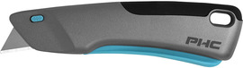 Safety Products Global 6.77 X 0.85 X 2.5 Silver/Teal Carbon Steel PHC® Smart-Retracting Safety Knife