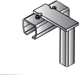 Tillman® 4.25" X 4" Metallic Galvanized Steel Connector Support