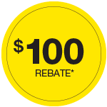 $100 Rebate