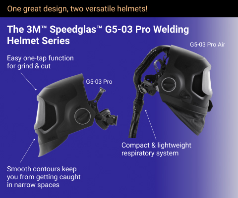 The 3M™ Speedglas™ G5-03 Pro Welding Helmet Series. Shop Helmets.