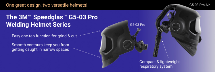 The 3M™ Speedglas™ G5-03 Pro Welding Helmet Series. Shop Helmets.