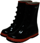 Liberty Safety Size 9 DuraWear™ Black 14" Rubber 5-Buckle Boots