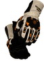 Tillman™ 2X 11" Pearl, Black And Gold Top Grain Cowhide Leather/Nomex® Heat Resistant Gloves With 3" Gauntlet Cuff And Para-Aramid/Steel Blend Lining And Keystone Thumb