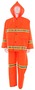 MCR Safety 2X Hi-Viz Orange Luminator .35 mm PVC And Polyester Suit