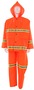 MCR Safety Small Hi-Viz Orange Luminator .35 mm PVC And Polyester Suit