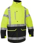 Protective Industrial Products Medium Hi-Viz Yellow And Navy Bisley® Polyester Oxford/Polyurethane Jacket