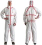 3M™ 3X White Laminate Disposable Coveralls