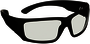 3M™ Maxim™ Black Safety Glasses With Clear Anti-Fog/Anti-Scratch Lens