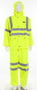 MCR Safety® 7X Fluorescent Green Luminator™ .40 mm Polyester/Polyurethane 2-Piece Suit