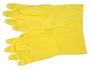 MCR Safety X-Large Yellow Flex-Tuff 18 mil Latex Chemical Resistant Gloves