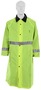 MCR Safety Large Black And Hi-Viz Green 48" Challenger .54 mm Nylon And PVC Coat