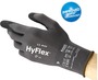 Ansell 3X HyFlex® 11-840 15 Gauge Black Fortix™ Foam Nitrile Palm Coated Work Gloves With Nylon/Spandex Liner And Knit Wrist