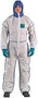 Ansell 5X White And Blue AlphaTec® 1800 Polyethylene/Polypropylene Chemical Resistant Coveralls