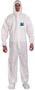 Ansell Large White AlphaTec® 1800 Microporous Polyethylene Laminate Non-Woven Disposable Protective Coveralls