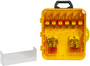 Brady® Yellow Polypropylene Lockout Station (12 Locks Keyed Differently) "LOCKOUT STATION"