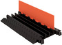 Checkers™ 2.25" Black And Orange Polyurethane Guard Dog® 3 Channel Cable Protector