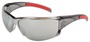 MCR Safety® Hulk® Clear And Red Safety Glasses With Gray Duramass® Hard Coat Lens