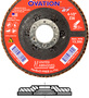 United Abrasives-SAIT 6" Dia X 7/8" Arbor 36 Grit Ovation® Flap Disc