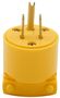 Eaton 125 V, 15 A Vinyl Yellow Male Plug