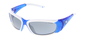 MCR Safety® ForceFlex® Blue And White Safety Glasses With Silver Anti-Scratch/Mirrored Lens