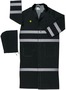 MCR Safety® 7X Black 60" Classic Plus 0.35 mm PVC/Polyester Coat