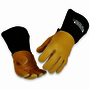 Lincoln Electric® Medium 14" Yellow And Black Elkskin Cotton/Foam Lined Stick/MIG Welders Gloves