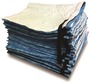 MeltBlown Technologies 19" X 100' White/Blue Polypropylene Sorbent Pad Sweep