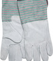 Memphis Glove Large Green And Pink Select Shoulder Leather Palm Gloves With Fabric Back And Gauntlet Cuff