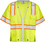 Kishigo Small Hi-Viz Yellow Polyester Mesh Vest