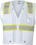 Kishigo Small - Medium White And Green Kishigo Polyester Vest