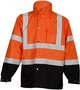 Kishigo Large - X-Large Hi-Viz Orange And Black Polyester Rain Jacket